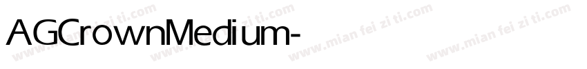 AGCrown Medium字体转换